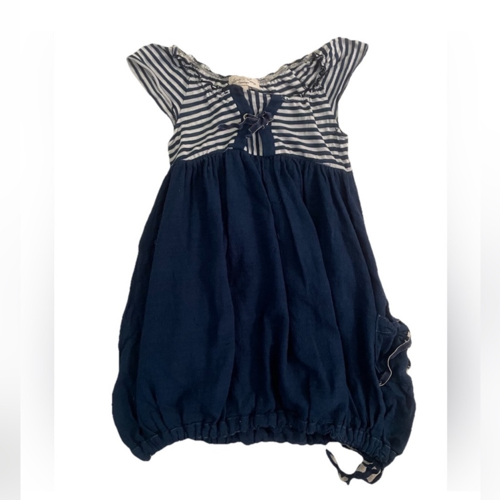 Navy Luna Luna Copenhagen Striped Dresses Girls Size 4/5
